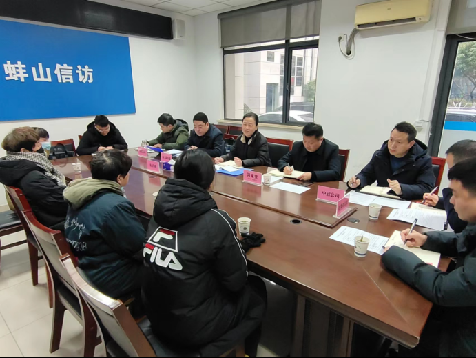 区委书记桑延慧接待信访群众